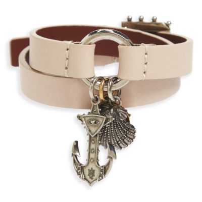 ALEXANDER MCQUEEN | Marine Leather Wrap Bracelet