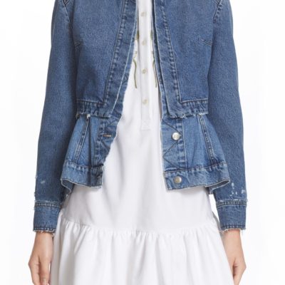 ALEXANDER MCQUEEN | Peplum Denim Jacket
