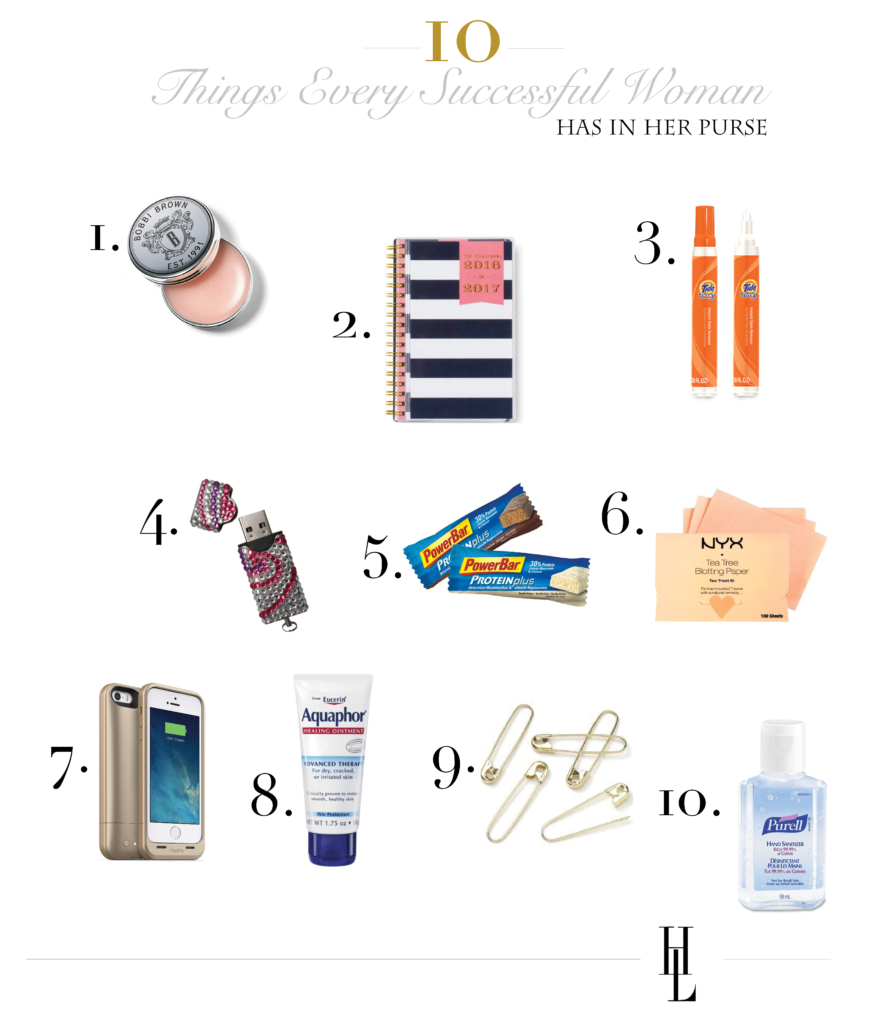 10 Things Every Successful Woman Has in Her Purse - Harper Loren