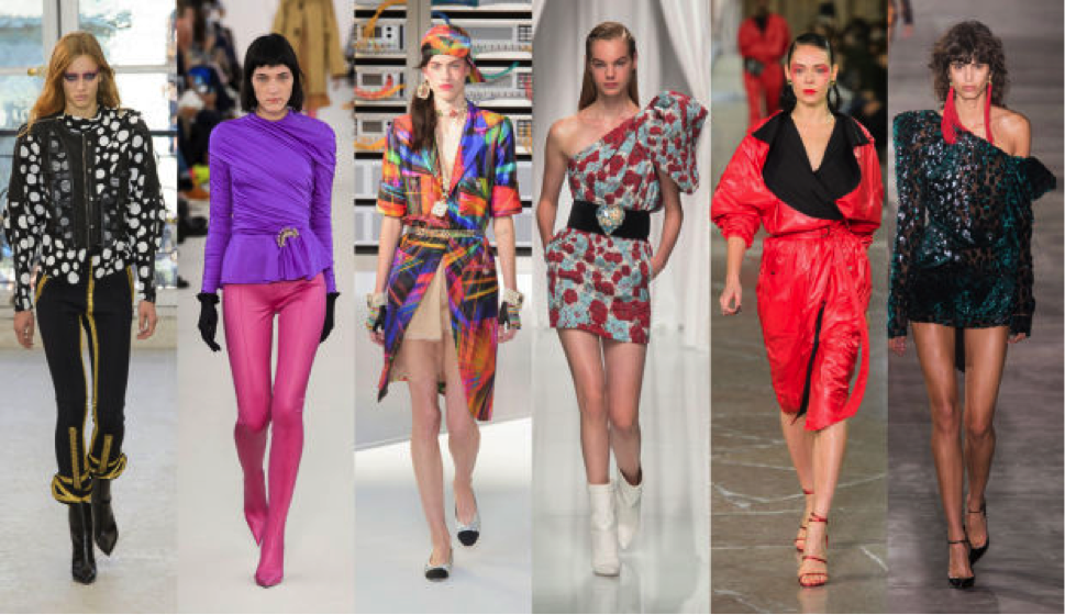 Image Via Fashionista.com/ From left: Louis Vuitton, Balenciaga, Chanel, Emanuel Ungaro, Kenzo, and Saint Laurent