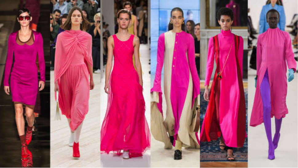 Image via fashionista.com/From left: Givenchy, Celine, Hermes, Loewe, Valentino, Balenciaga 