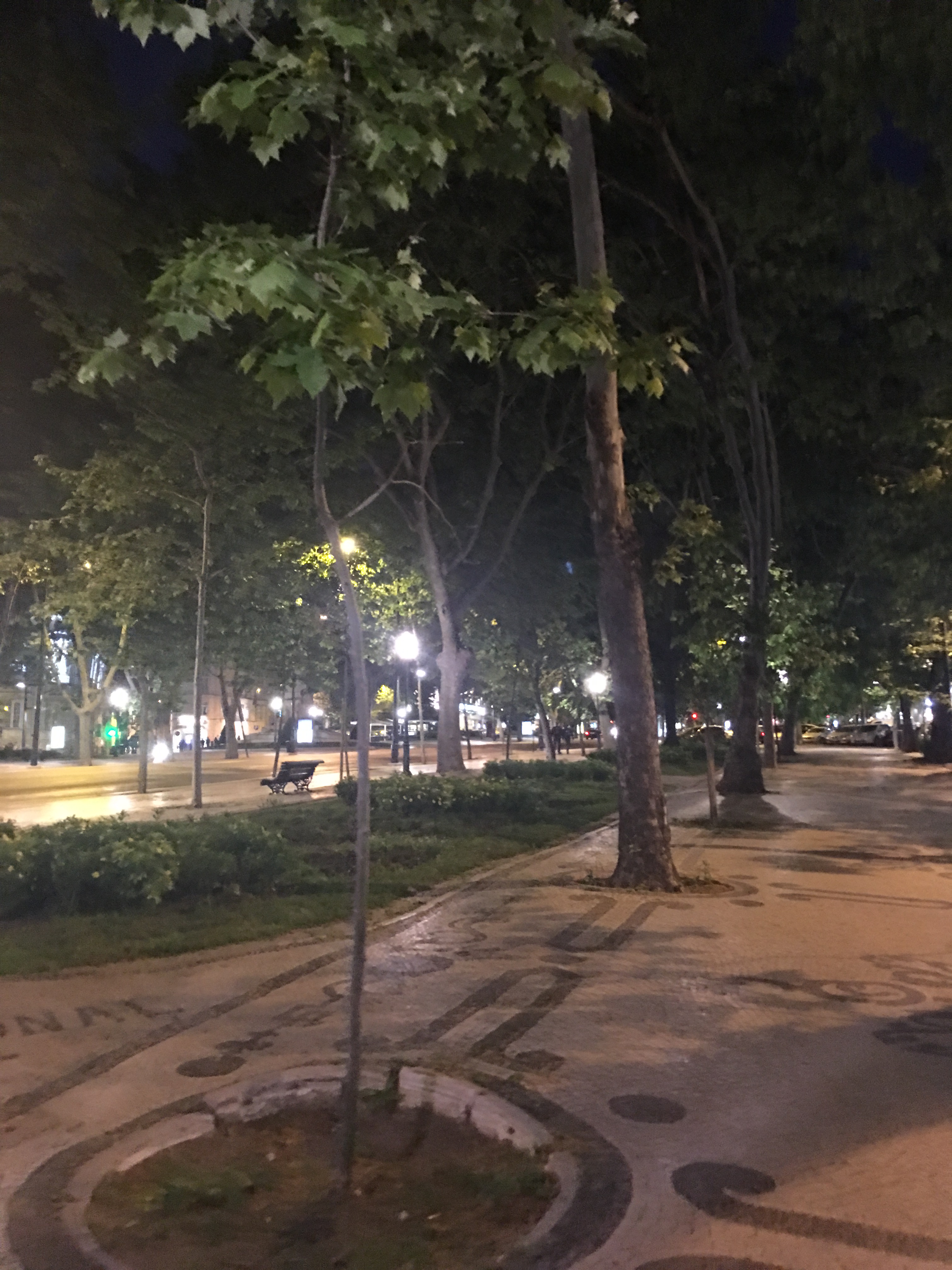 Streets of Lisbon at night