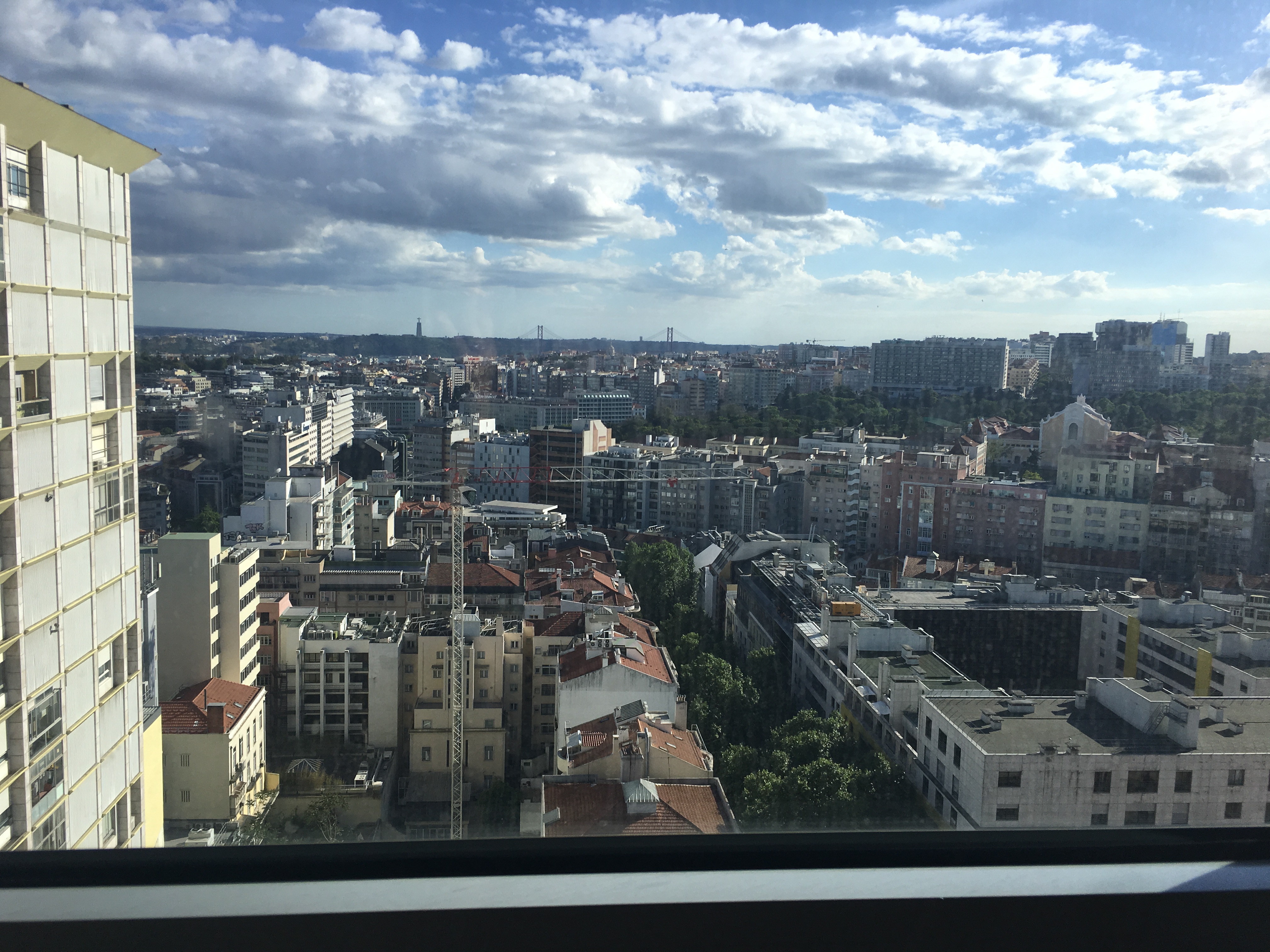 View from our hotel room in Lisbon